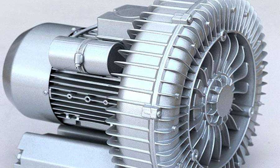 Gas booster transmission vacuum blower