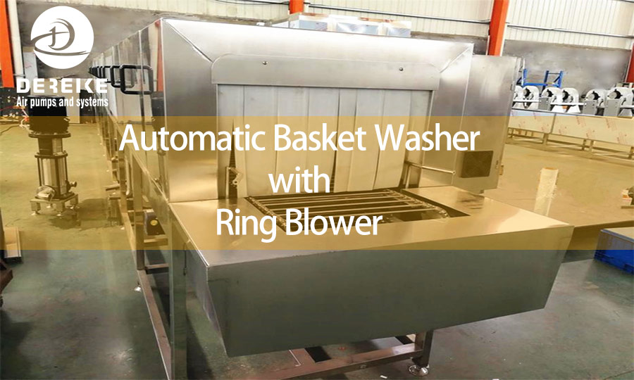 Automatic Basket Washer with Dereike Ring Blower